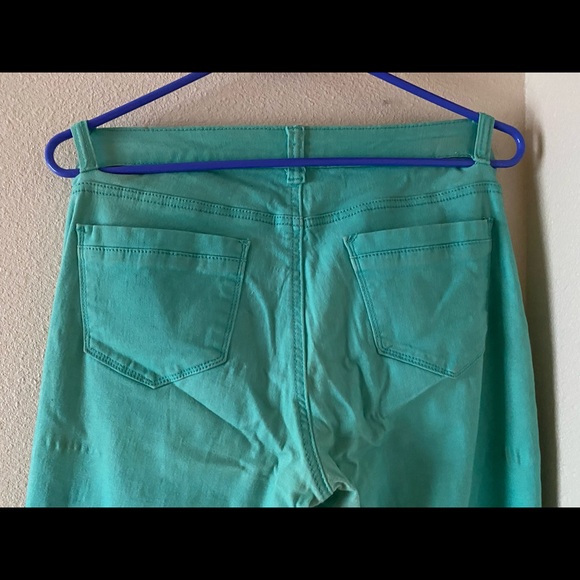 Turquoise stretchy skinny jeans - Picture 3 of 5